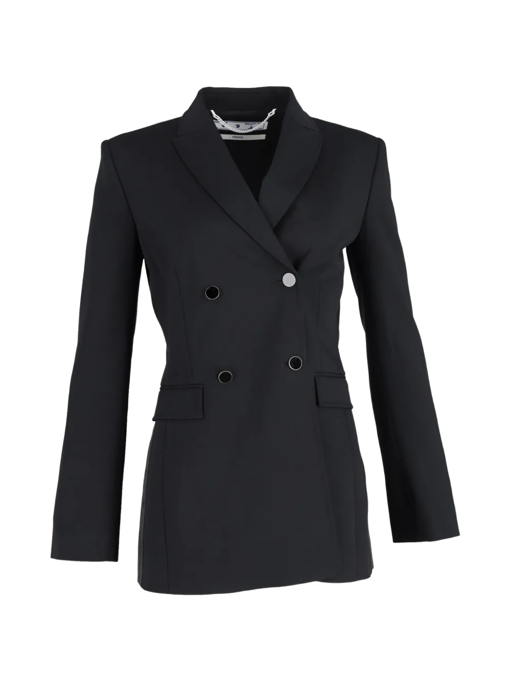 Off-White Pre-Owned double-breasted wool blazer - Black