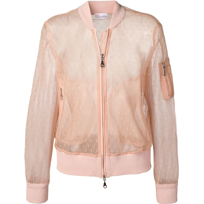 RED Valentino tulle bomber jacket -
