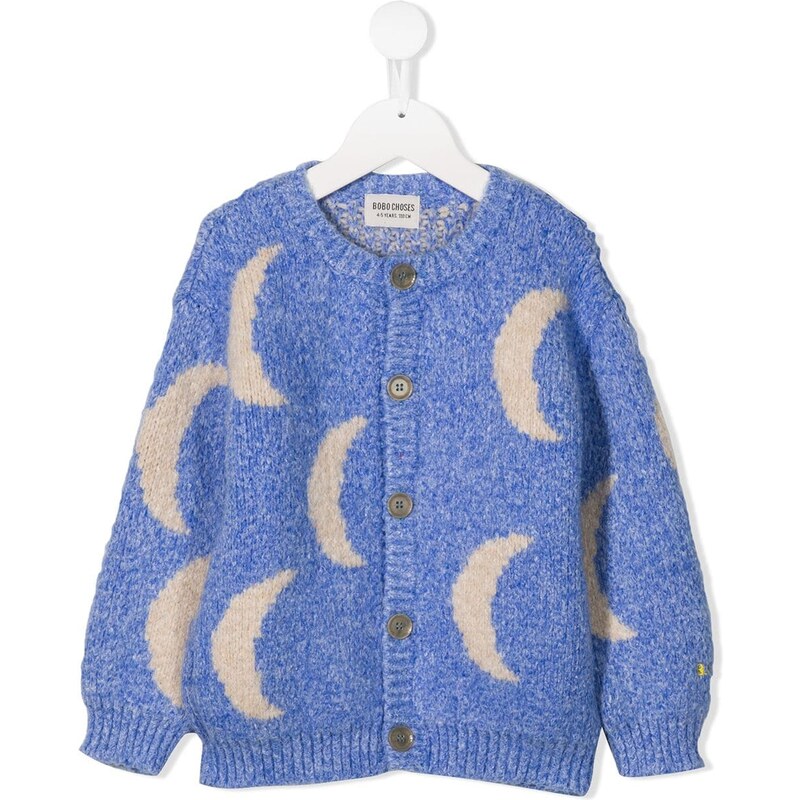 Bobo Choses Crescent Moon cardigan - Blue - GLAMI.eco