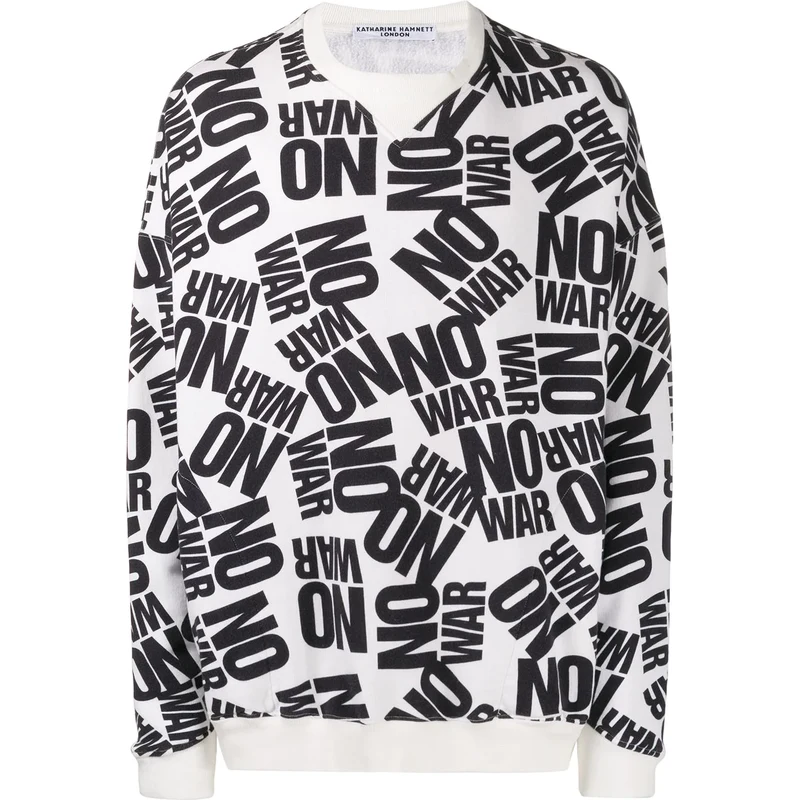 Katharine Hamnett London 'No War' Vince sweatshirt - White - GLAMI.eco