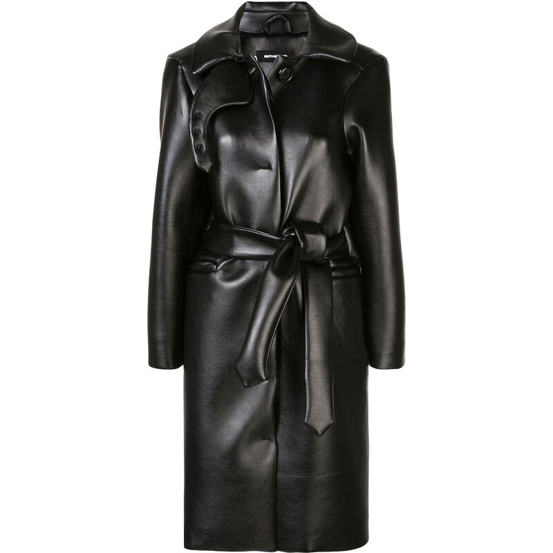 Melitta Baumeister leather look coat - Black - GLAMI.eco