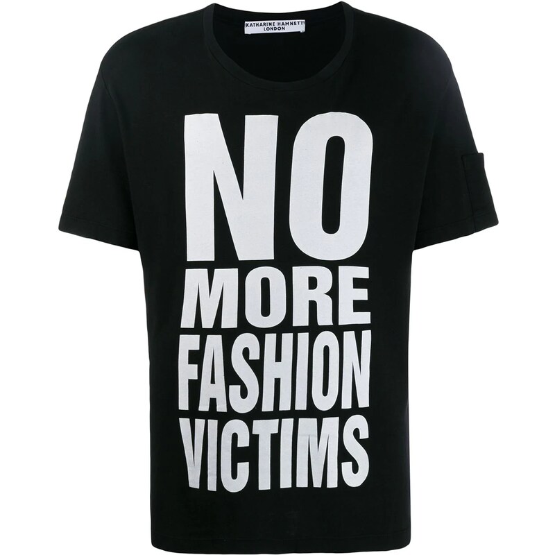 Katharine Hamnett London printed 'no more fashion victims' T-shirt