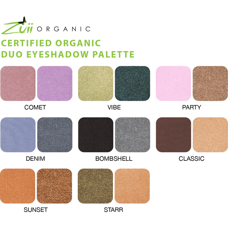 Zuii Organic Zuii bio oční stíny Duo paleta 3,5 g