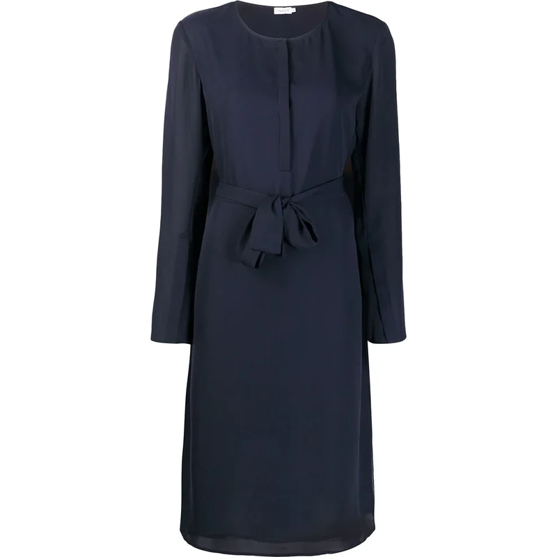 filippa k belted evening dress Belted Stand Collar Dress