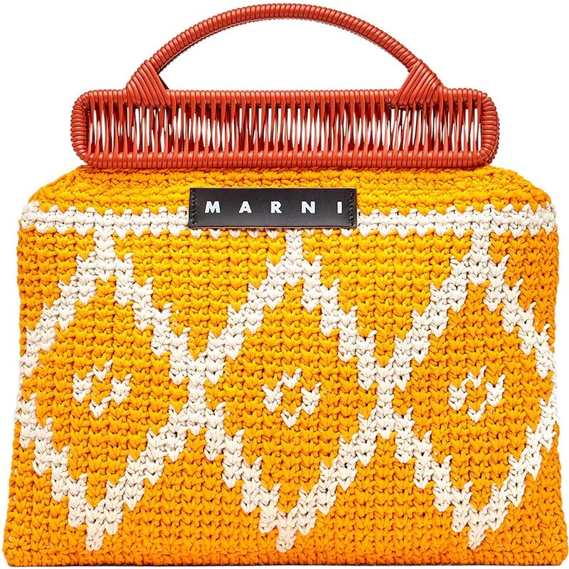 【yuming】 MARNI MARKET Marni // Pink & Multi Market Mesh Tote Bag – VSP Consignment