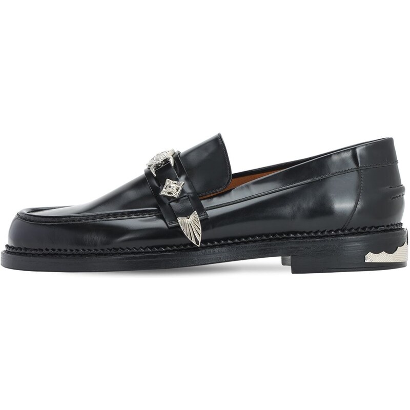 TOGA VIRILIS BLACK POLIDO LOAFER(AJ826)