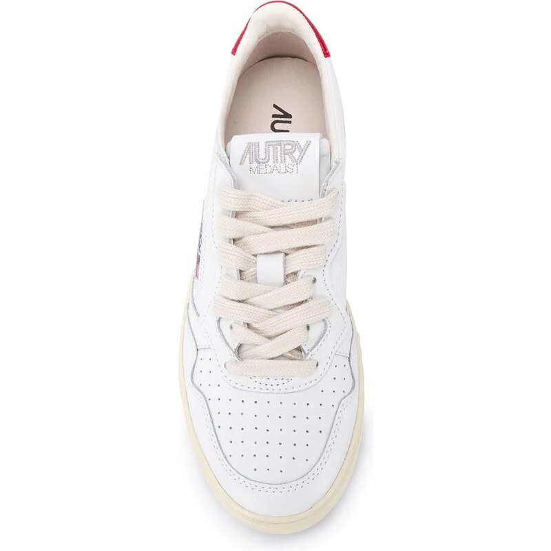 Autry contrasting heel sneakers - White