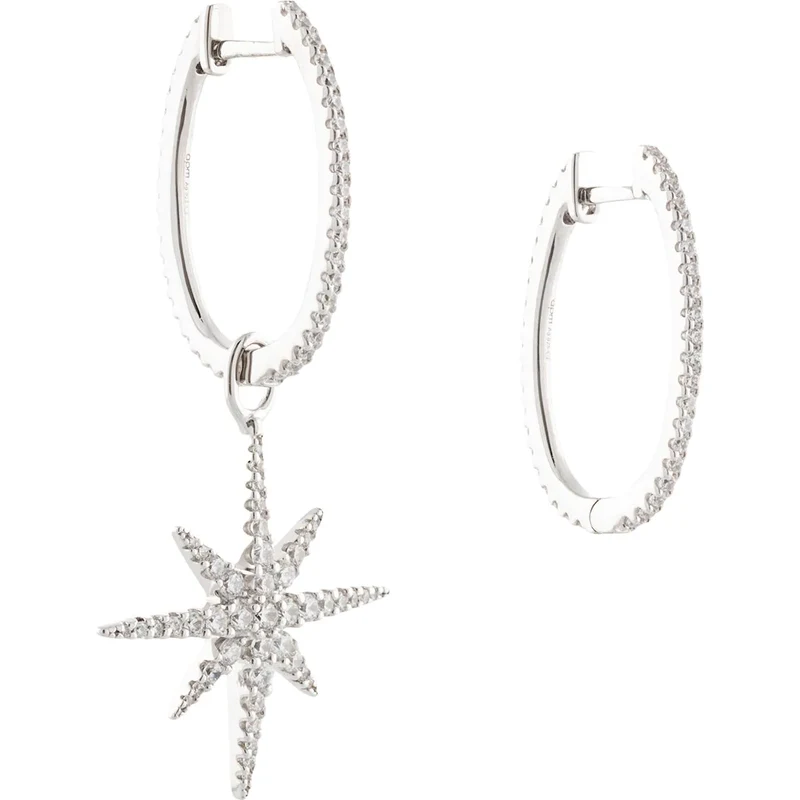 Asymmetric Triple Météorites Earrings