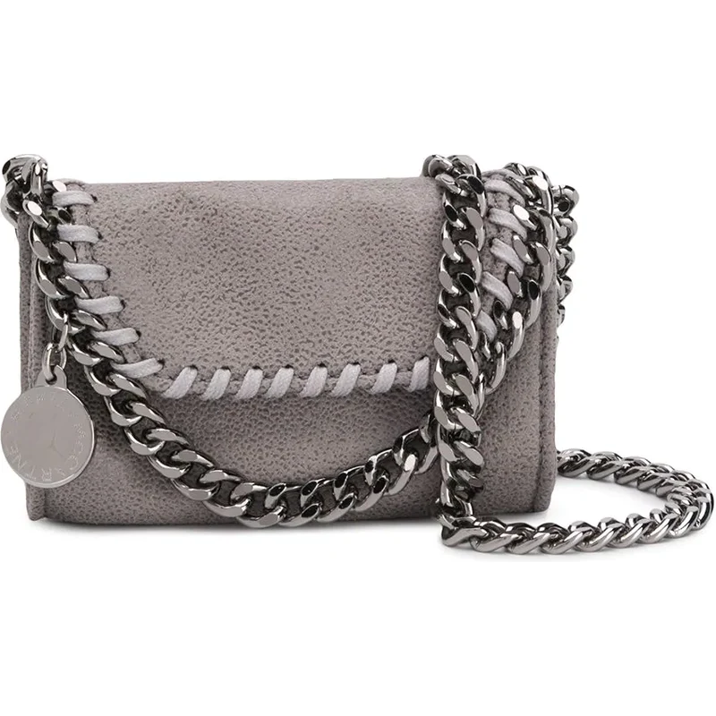 【関税送料込】STELLA MCCARTNEY FALABELLA chain grey bag Stella McCartney Falabella Chain Cage Tote Bag | Grey | FARFETCH