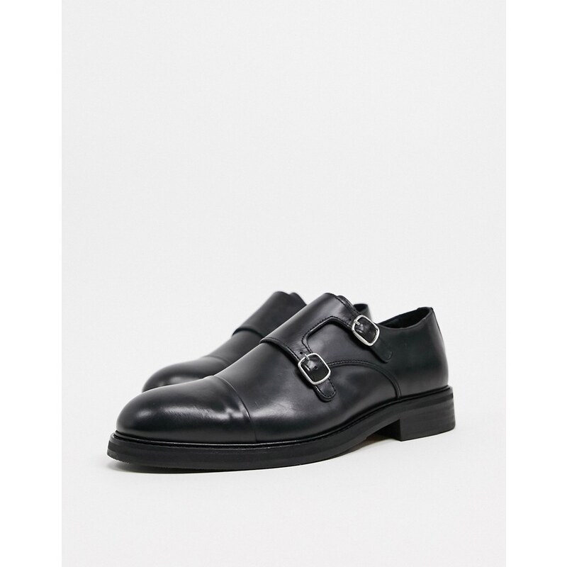 Selected Homme leather monk shoes in black GLAMI.eco