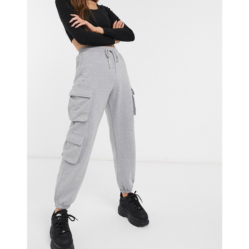 High rise cargo online joggers