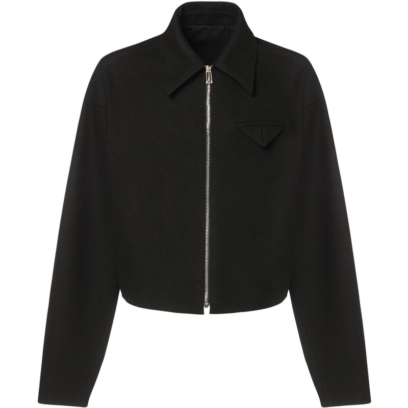 BOTTEGA VENETA Felted Wool Zip-up Jacket - GLAMI.eco