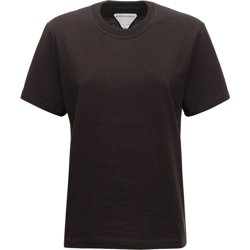 【BOTTEGA VENETA】Sunrise Light Cotton Round Neck T-shirt Bottega Veneta Sunrise Light Cotton T Shirt Bottega Veneta