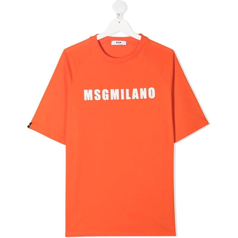 MSGM Kids logo-embellished cotton sweatshirt - Pink