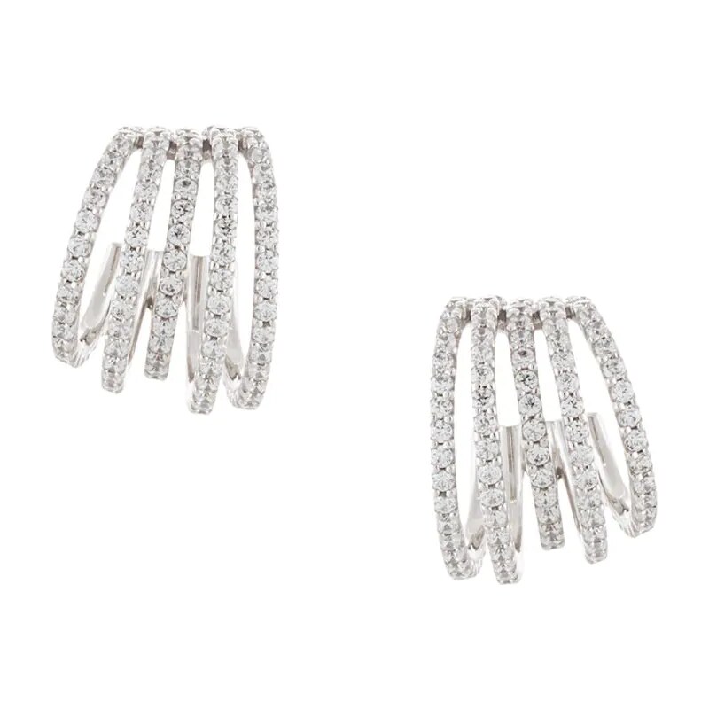 APM Monaco Croisette hoop earrings Silver GLAMI.eco