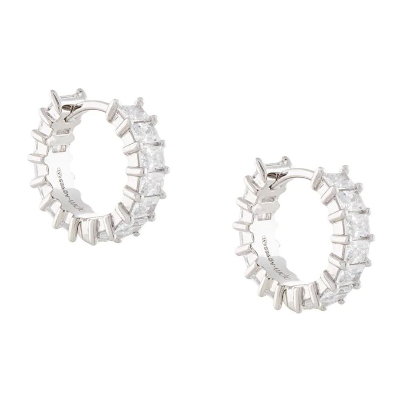 APM Monaco Romance clat hoop earrings Silver GLAMI.eco