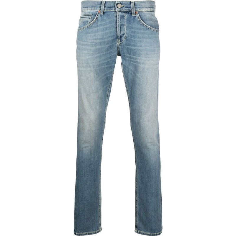 DONDUP stonewashed straight-leg jeans - Blue
