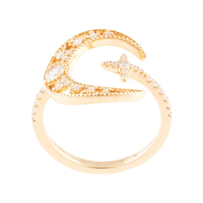 APM Monaco Toi Et Moi moon wrap ring Gold GLAMI.eco