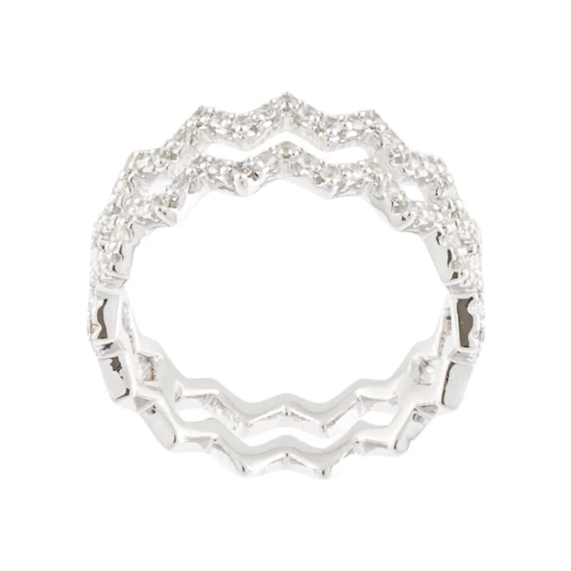 APM Monaco Up And Down double ring Silver GLAMI.eco