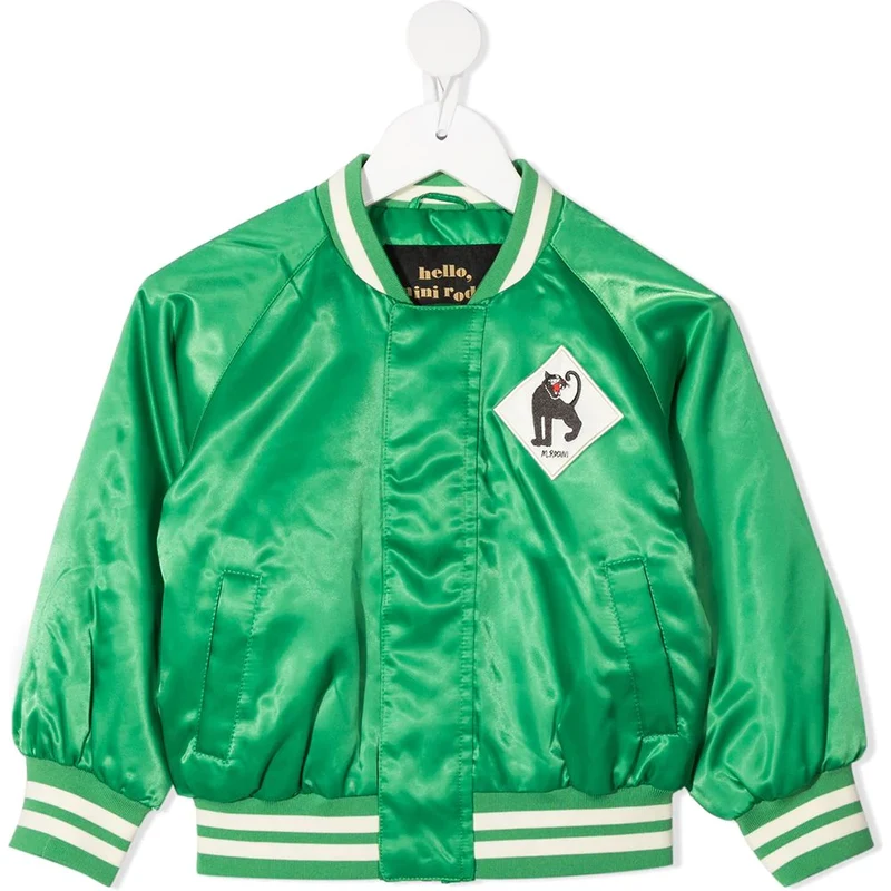 Mini Rodini Kids Baseball Jacket with Print