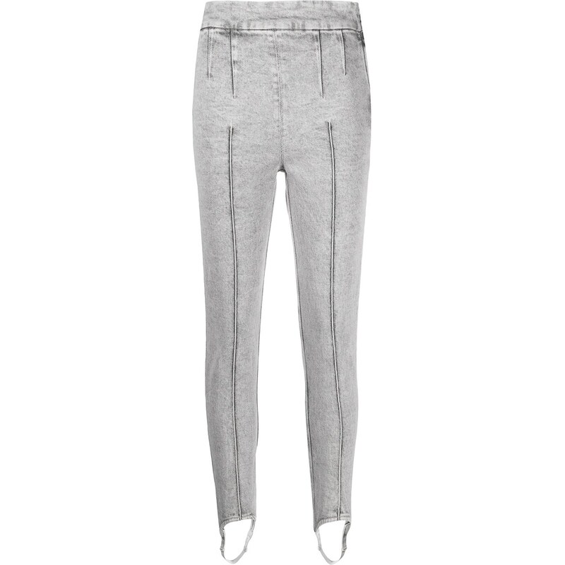 ISABEL MARANT stirrup-cuff skinny jeans - Grey