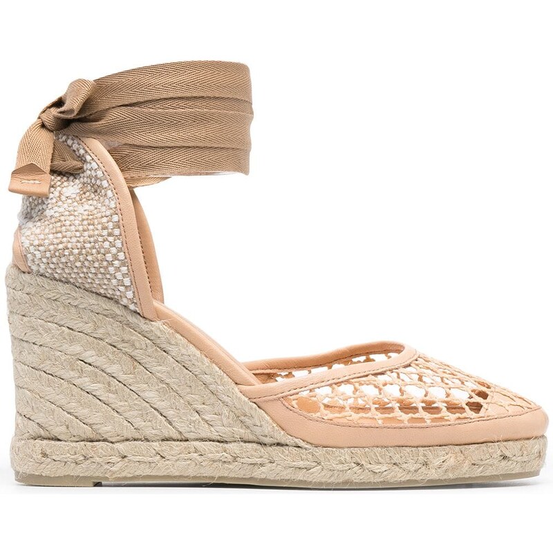 CASTAÑER Carola mesh-detail espadrille sandals - Neutrals - GLAMI.eco