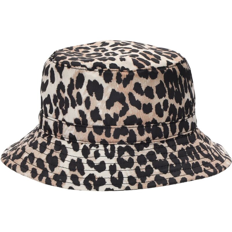 Ganni leopard bucket hat on sale