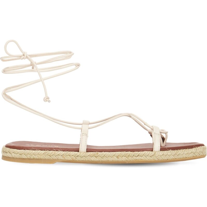 10mm Laminated Leather Thong Sandals