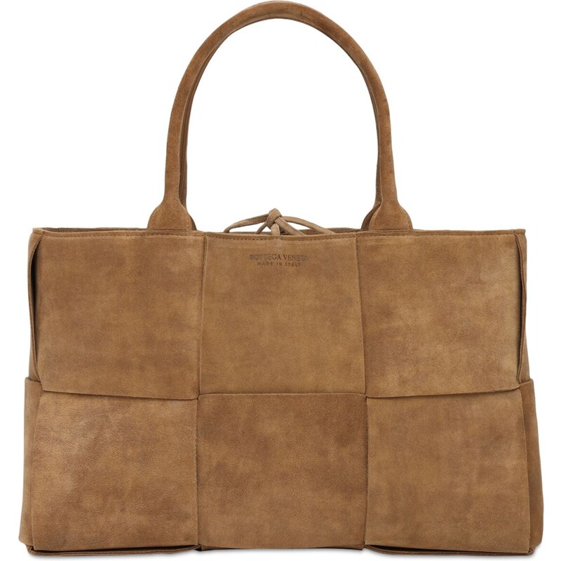 Suede discount bottega bag