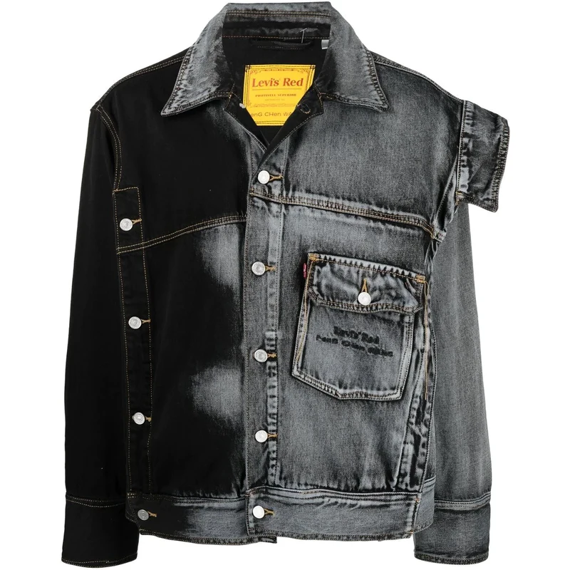 Feng Chen Wang x Levi's two-tone denim jacket - Black - GLAMI.eco