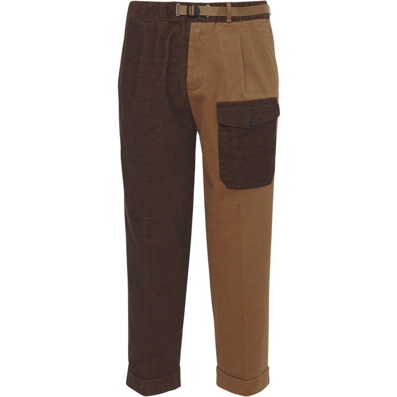 WHITE SAND 88 Belted Patchwork Pants - GLAMI.eco