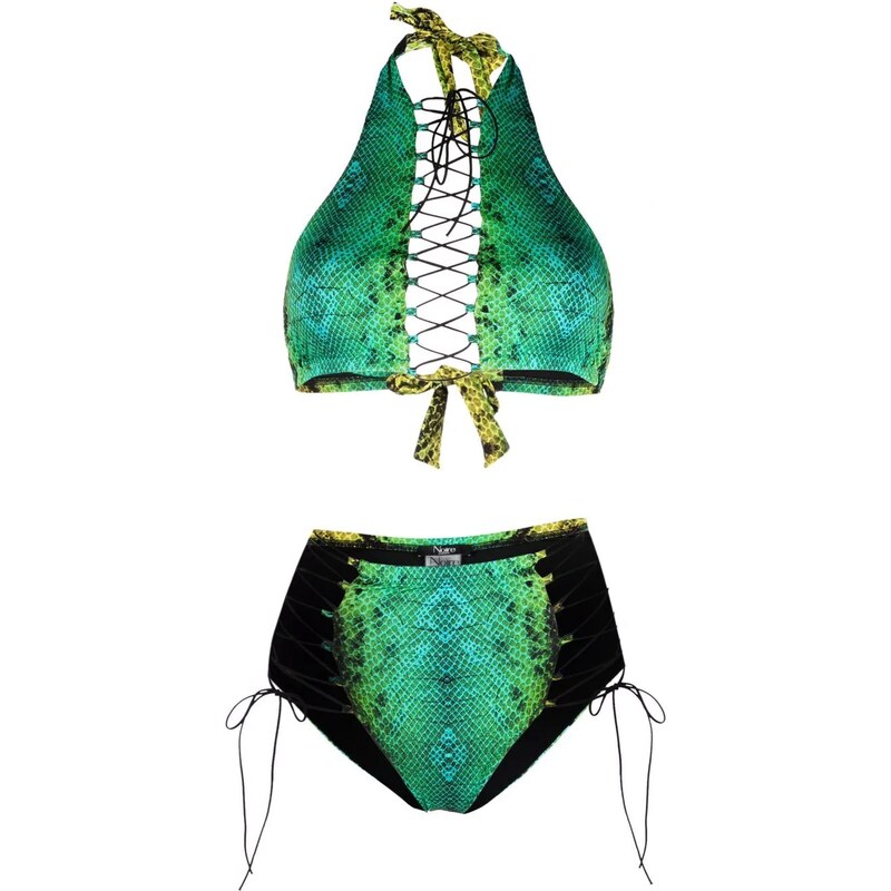 Green snakeskin sale bikini