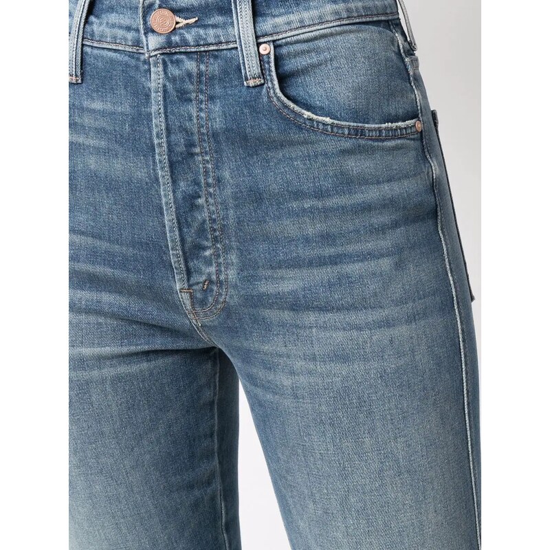 MOTHER faded straight-leg jeans - Blue