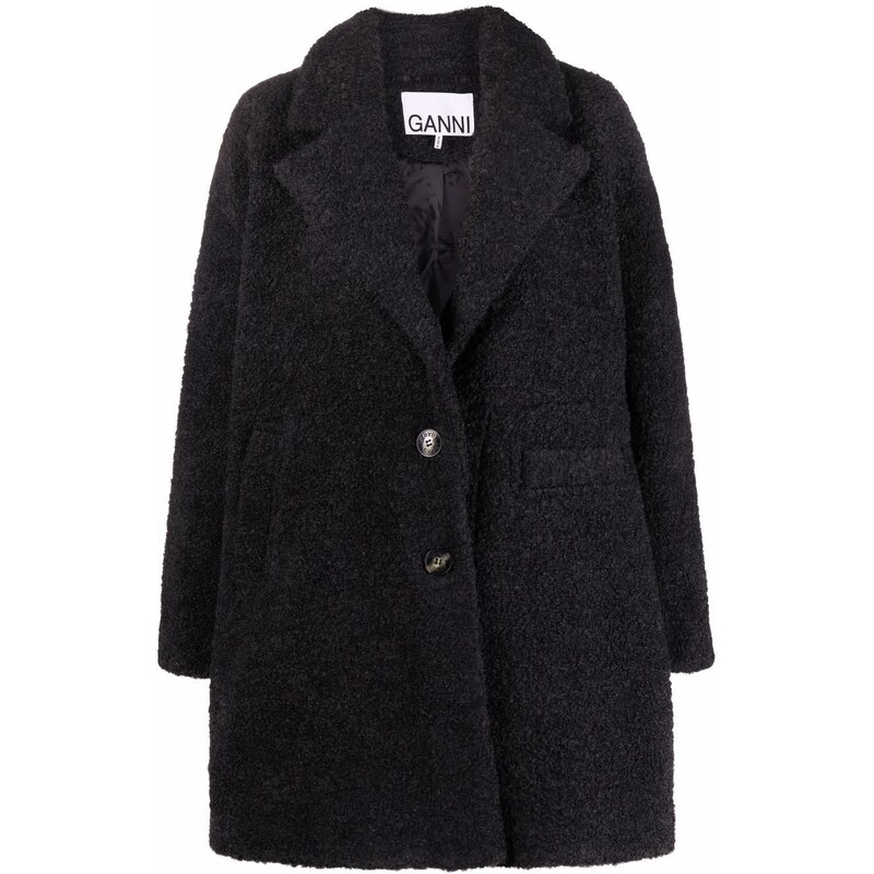 Ganni boucle cheap coat