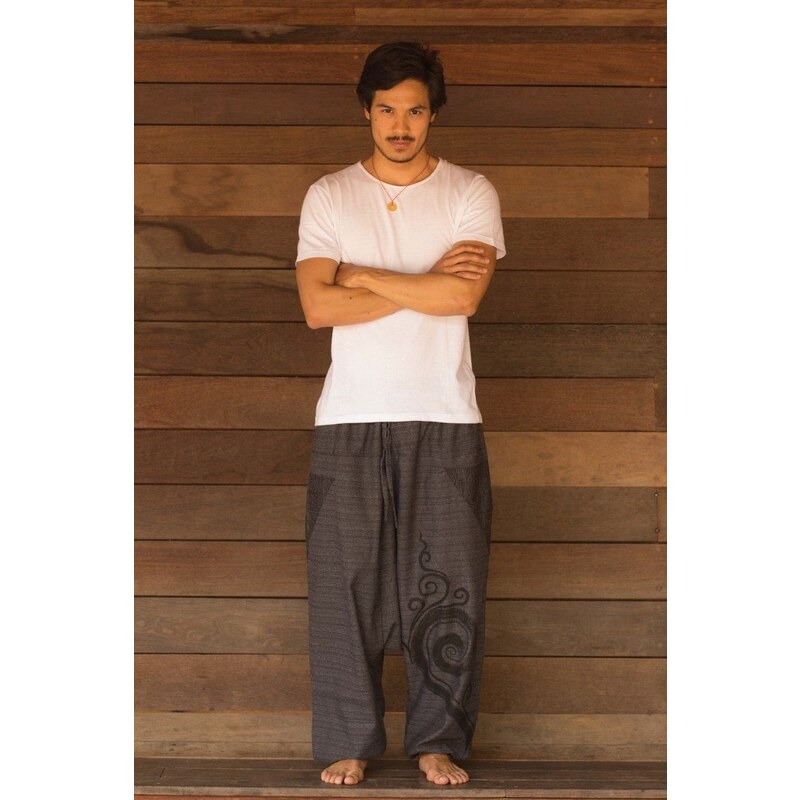 Brown Evolution Harem Pants for Men | Hippie-Pants.com – Hippie Pants