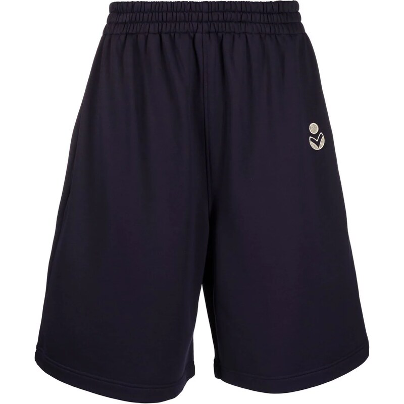 MARANT logo-embroidered track shorts - Blue