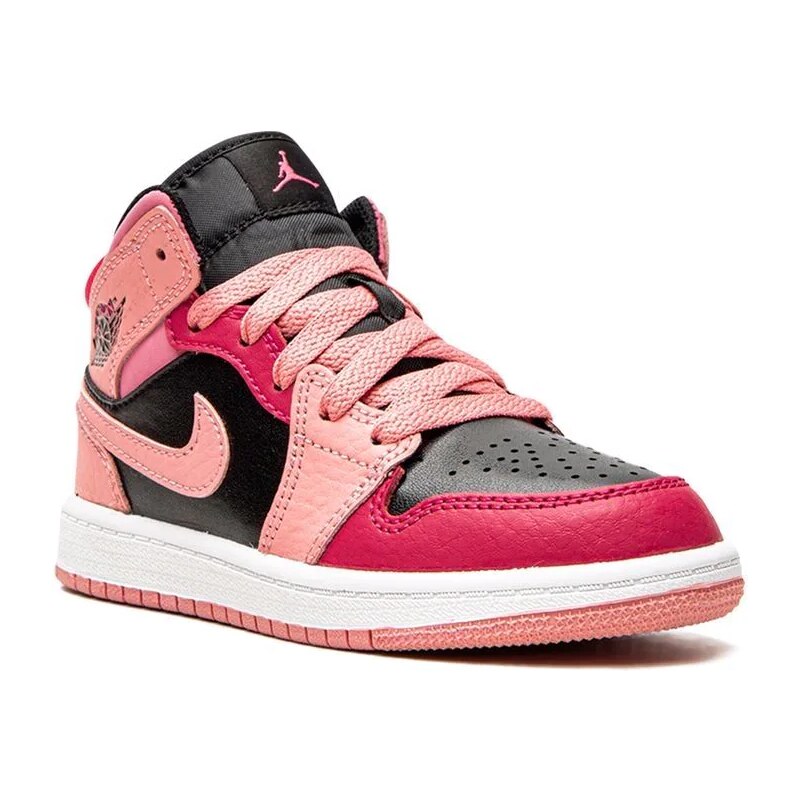 Jordan Kids Jordan 1 Mid "Coral Chalk" sneakers - Pink