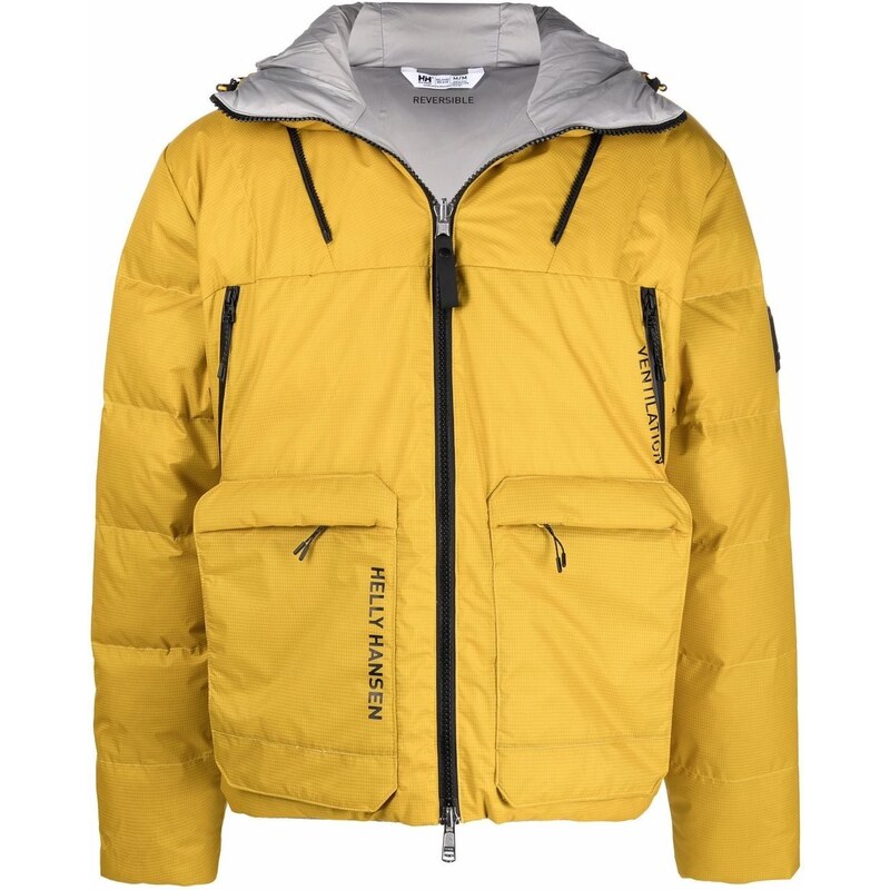 Helly Hansen padded zip up down jacket Yellow GLAMI.eco