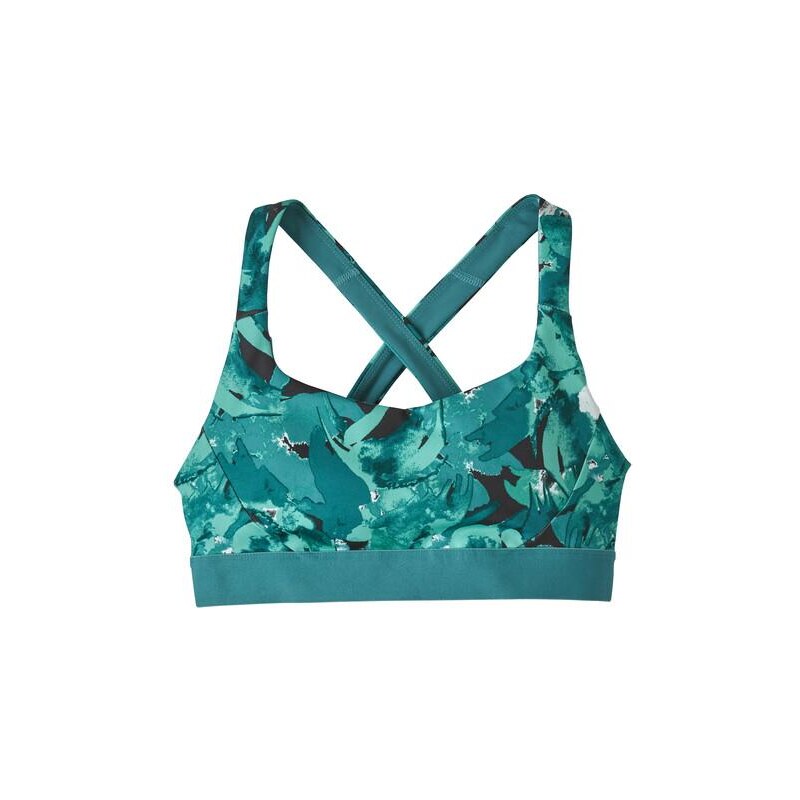 Patagonia Women's Switchback Sports Bra - Recycled Polyester, Abstract  Jungle / XS 