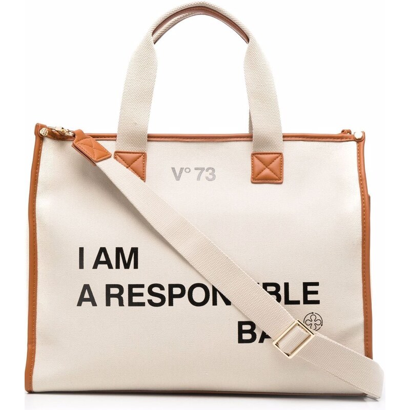 V°73 Responsability tote bag - Neutrals