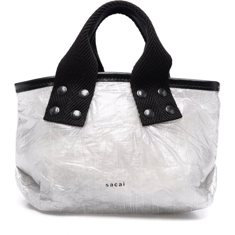 sacai Dyneema mini logo tote bag - Grey - GLAMI.eco