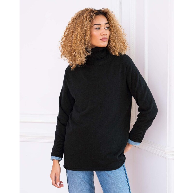 Celtic & Co. Geelong Slouch Roll Neck Jumper