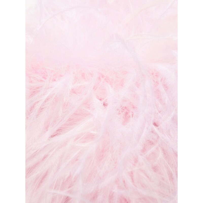 STYLAND ostrich feather scarf - Pink