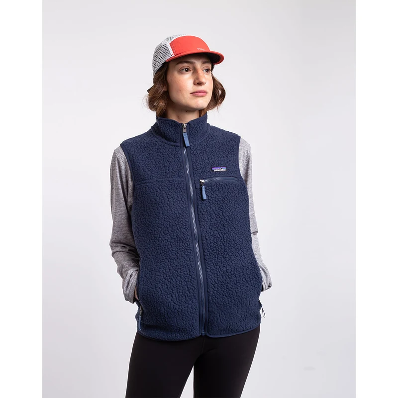 Patagonia W's Retro Pile Vest New Navy - GLAMI.eco