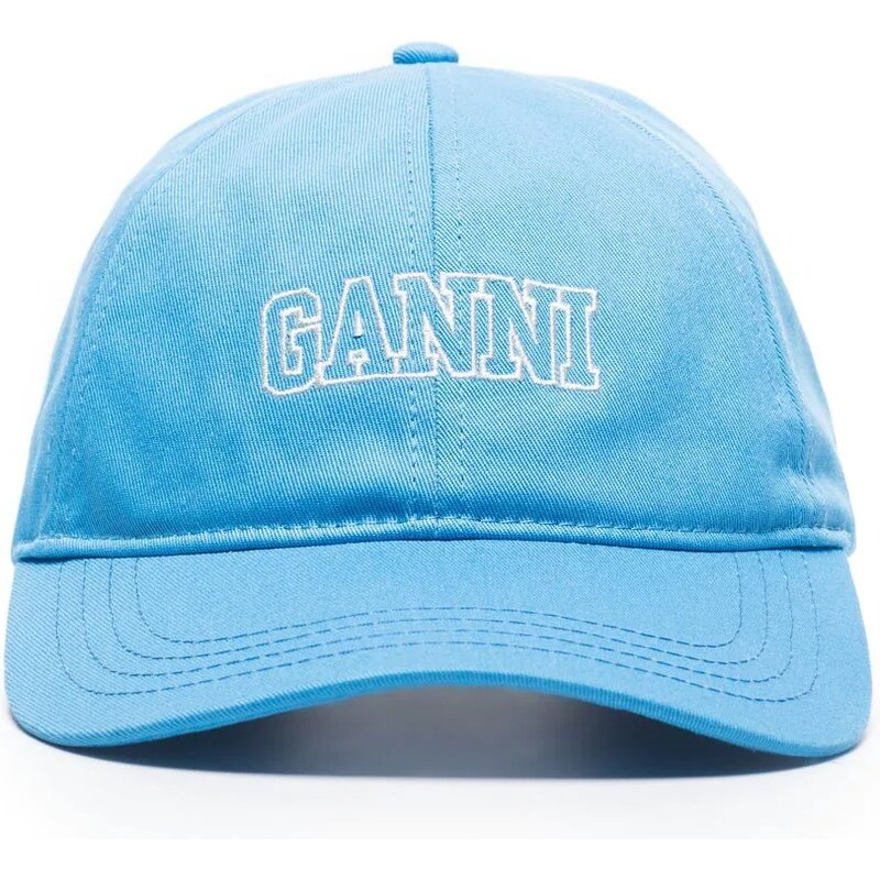 【GANNI】LOGO BALL CAP NWT GANNI Logo-Embroidered Denim Baseball Cap | eBay