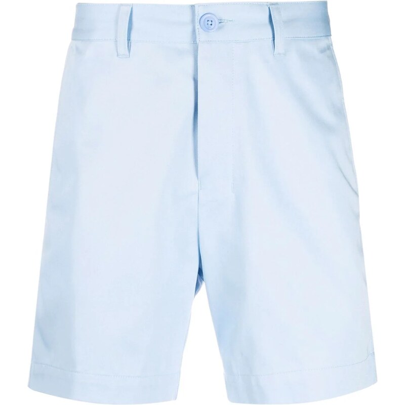 AMI Paris cotton chino shorts - Blue