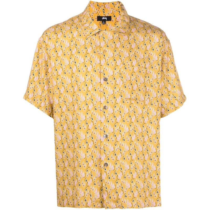 Stüssy paisley short-sleeve shirt - Yellow