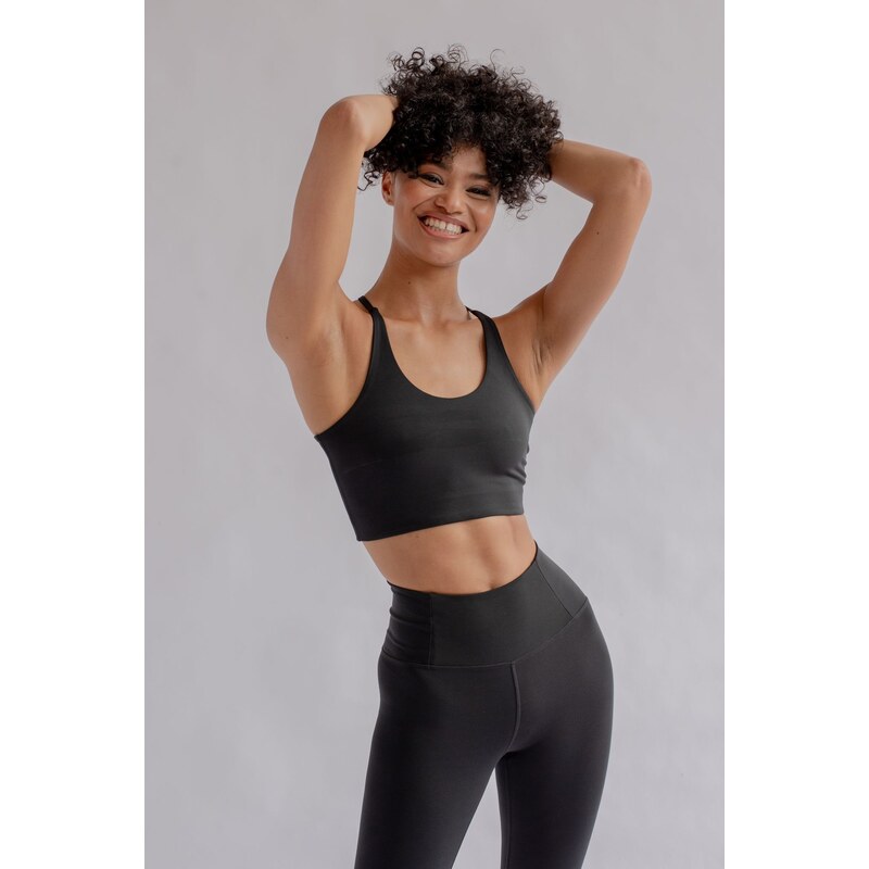 Girlfriend Collective Bianca One Shoulder Bra - Made from Recycled