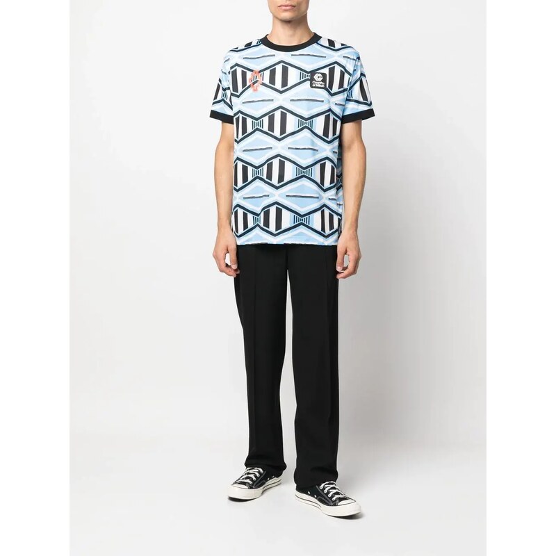 Marcelo Burlon County of Milan patterned short sleeved T shirt