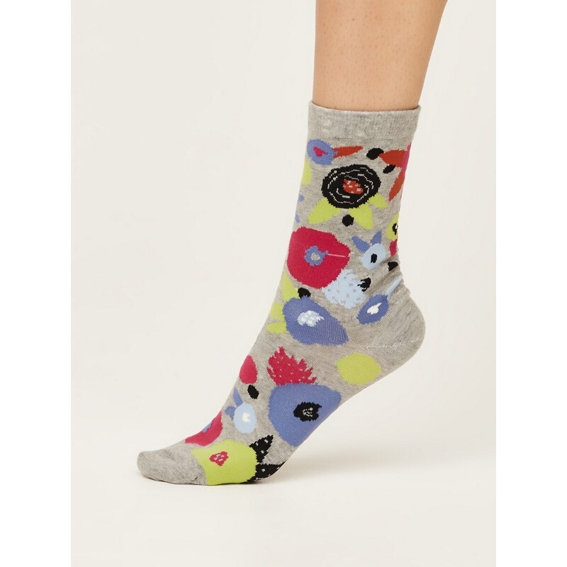 Thought Fashion UK Bavlněné ponožky Abstract grey 37-40